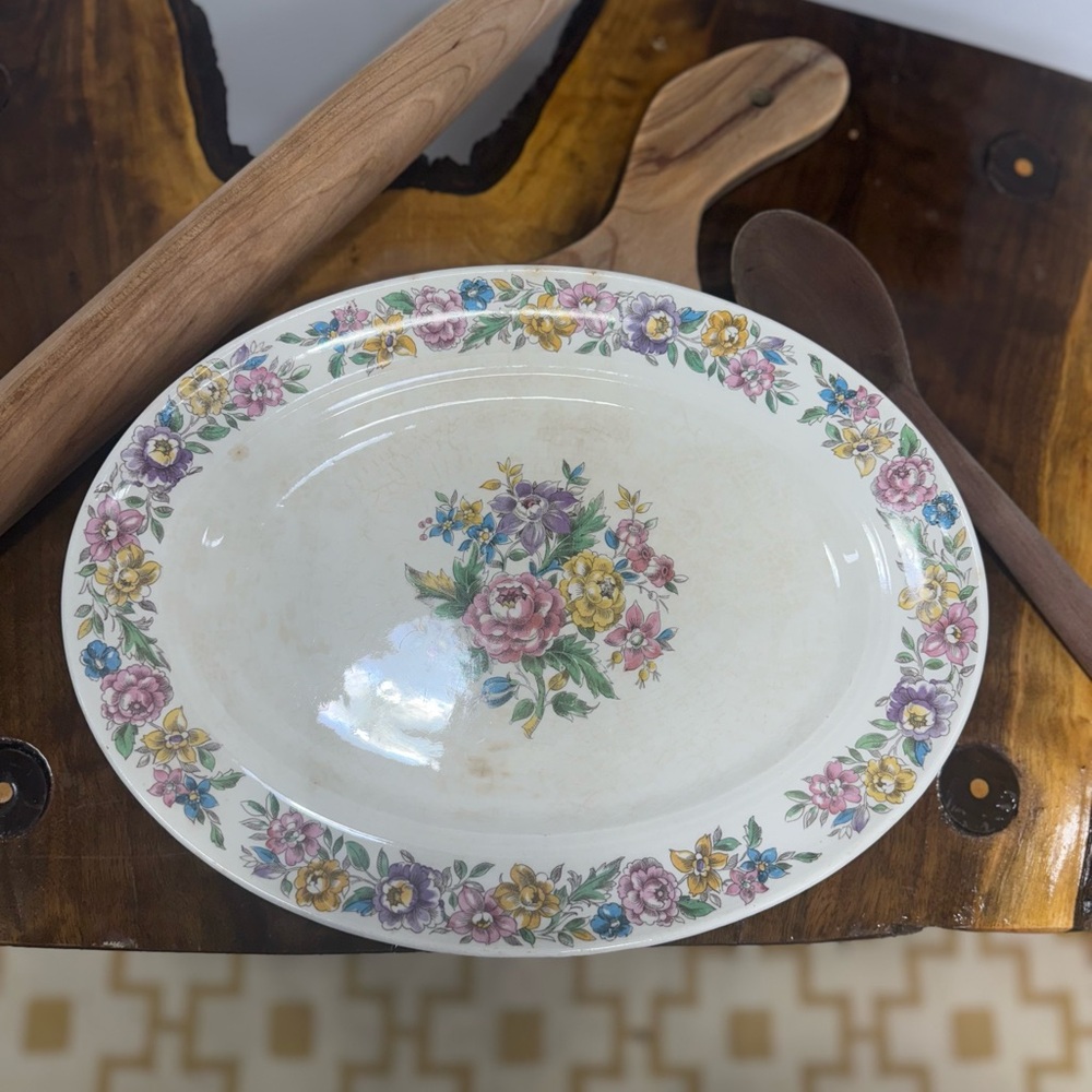 Vintage Lansdowne Floral Platter